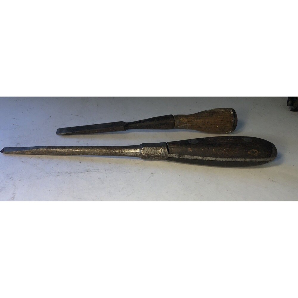 AnyiqueDunlsp Wood Handle Screw Driver Bl 10 1/2” L Wood Handle Chisel